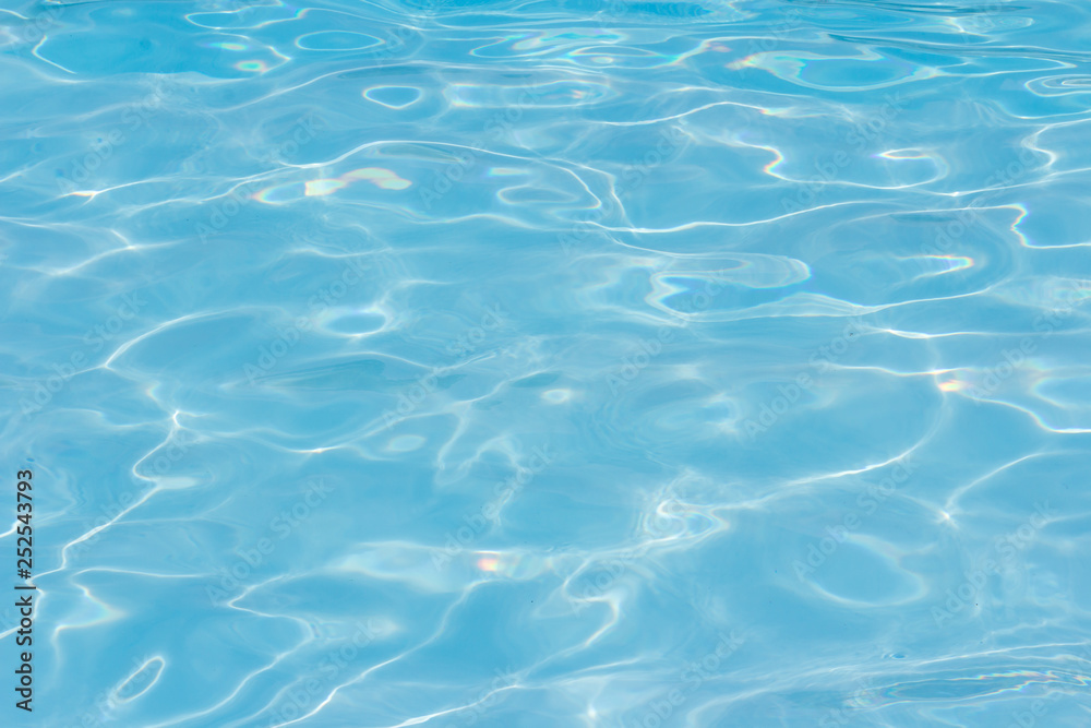 Blue and transparent water texture pattern