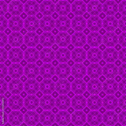 Abstract Repeat Backdrop With Lace Geometric Ornament. Vector illustration. Purple color