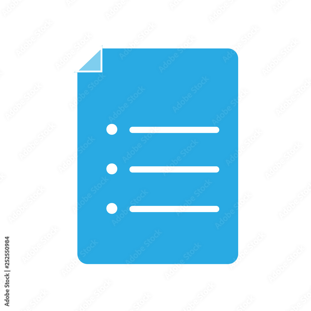 paper icon on white background. flat style. forms icon for your web ...