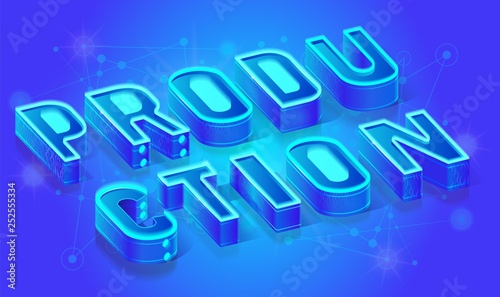Content Production Isometric Vector Background