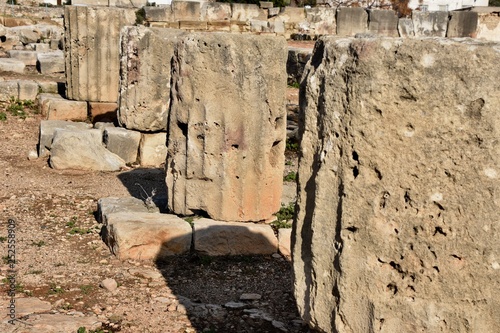 Colonnade Ruins, Snactuary of Aphrodite, Cyprus photo