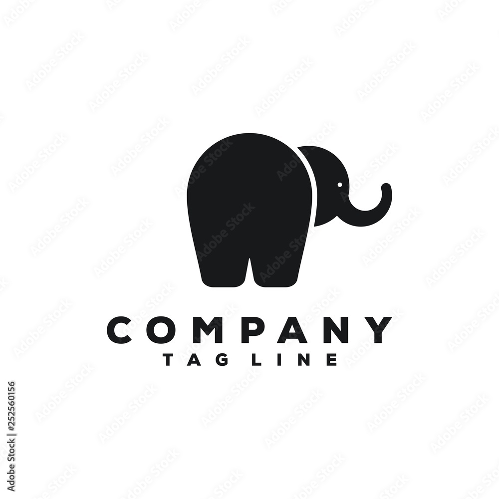 Obraz premium elephant logo design