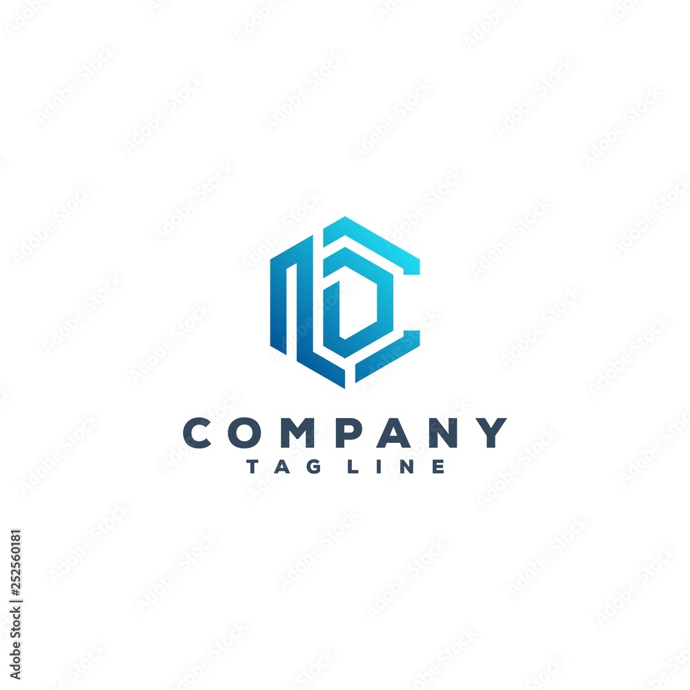 Fototapeta premium LDC logo design