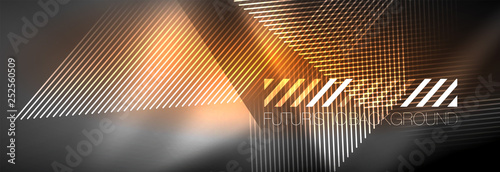 Shiny glowing lights neon color design background