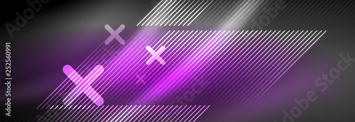 Shiny glowing lights neon color design background
