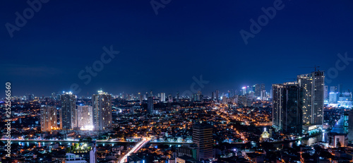 Nightscape of Skyscrapers of Makati, Manila © hit1912