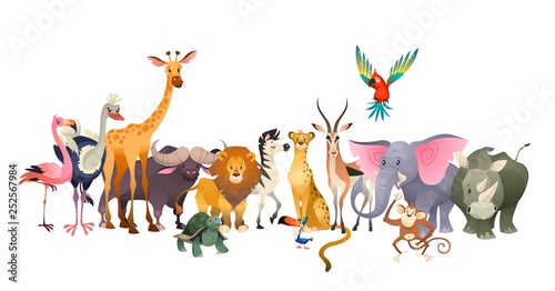 Canvas Print Wild animals