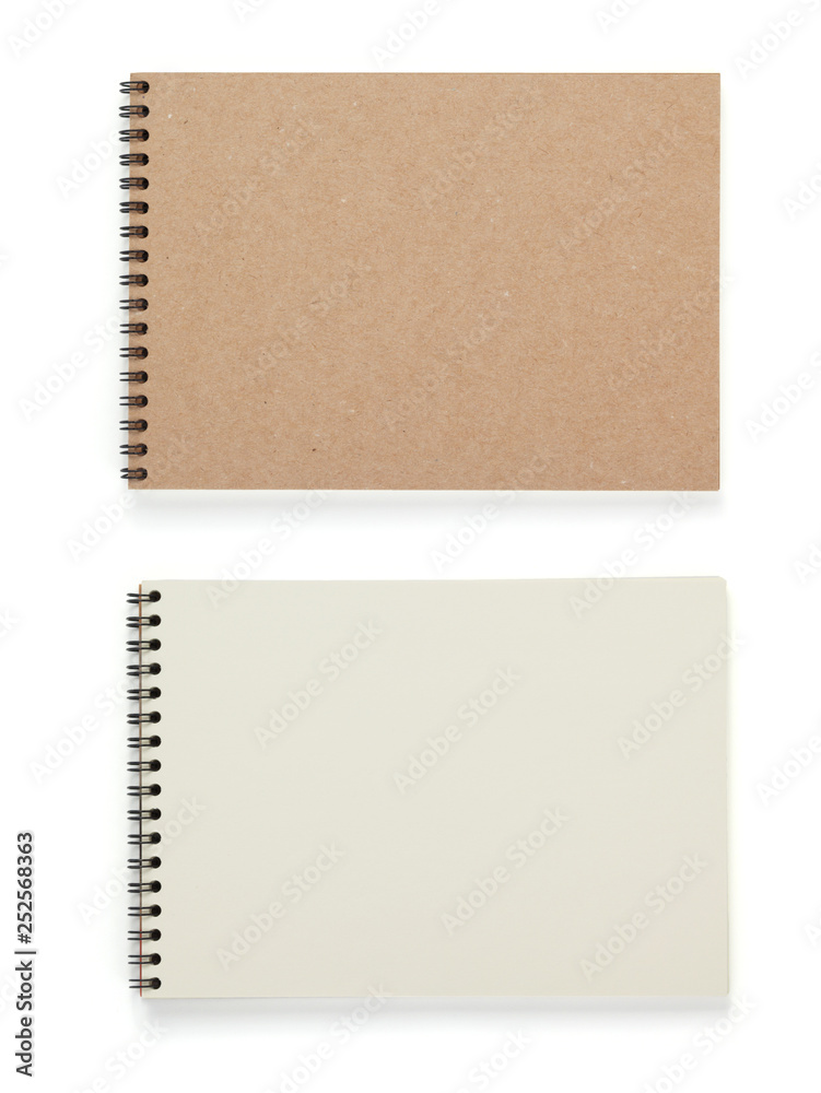 paper notebook or note pad isolated at white paper notebook or note pad isolated at white