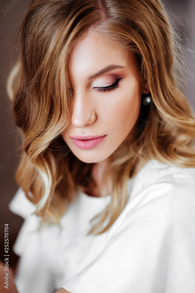 magnificent portrait of a beautiful young woman with perfect skin closeup magnificent portrait of a beautiful young woman with perfect skin closeup