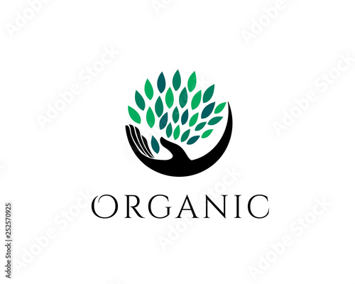 Organic health care logo design inspiration