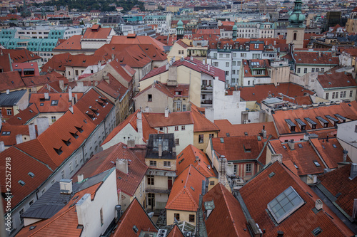 old city street of prague in czech republic