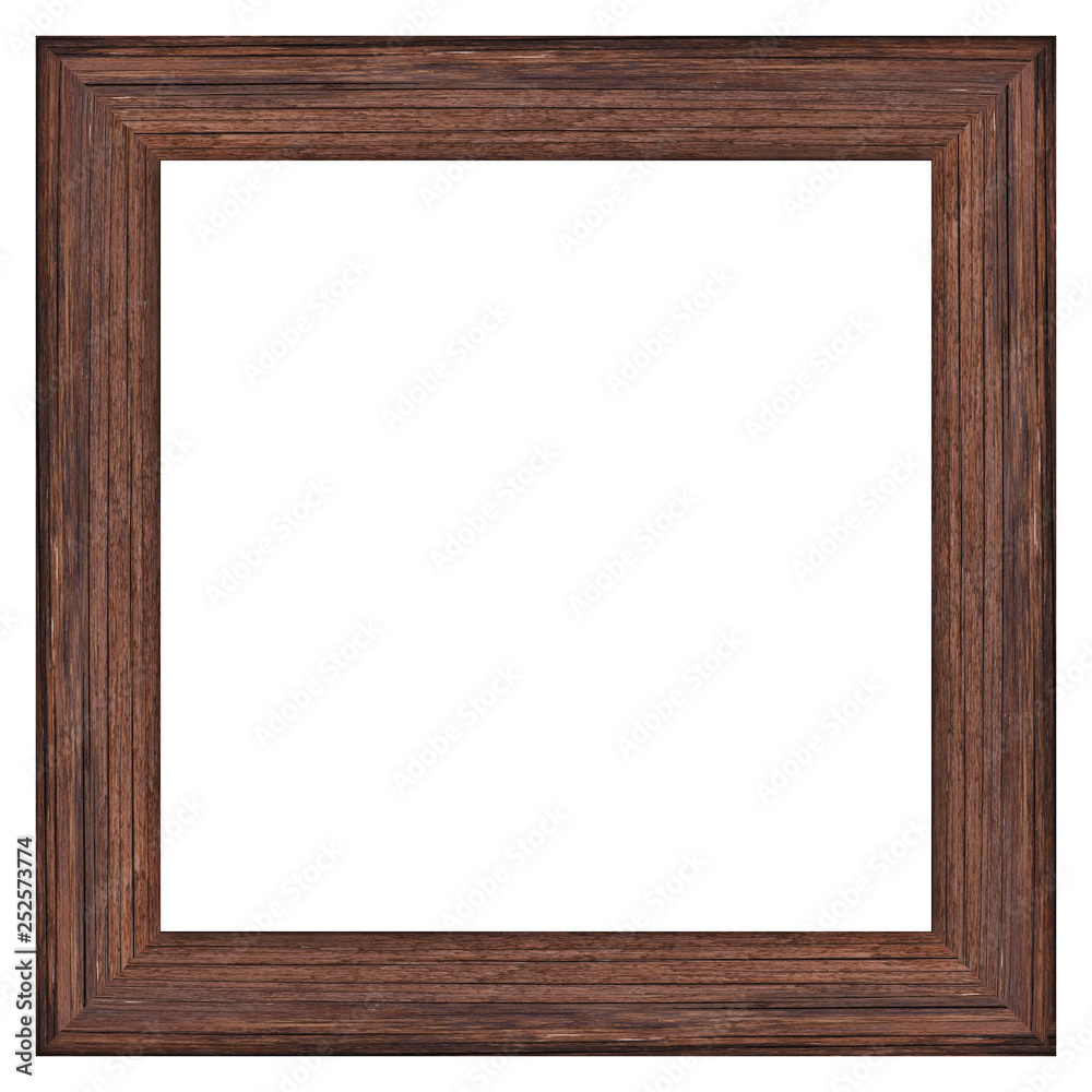 Wood frame isolated on white background with clipping path Wood frame isolated on white background with clipping path