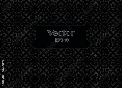 Black vector elegant vegetable background for your design