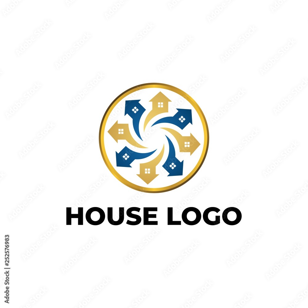 House Logo Vector, Illustration.