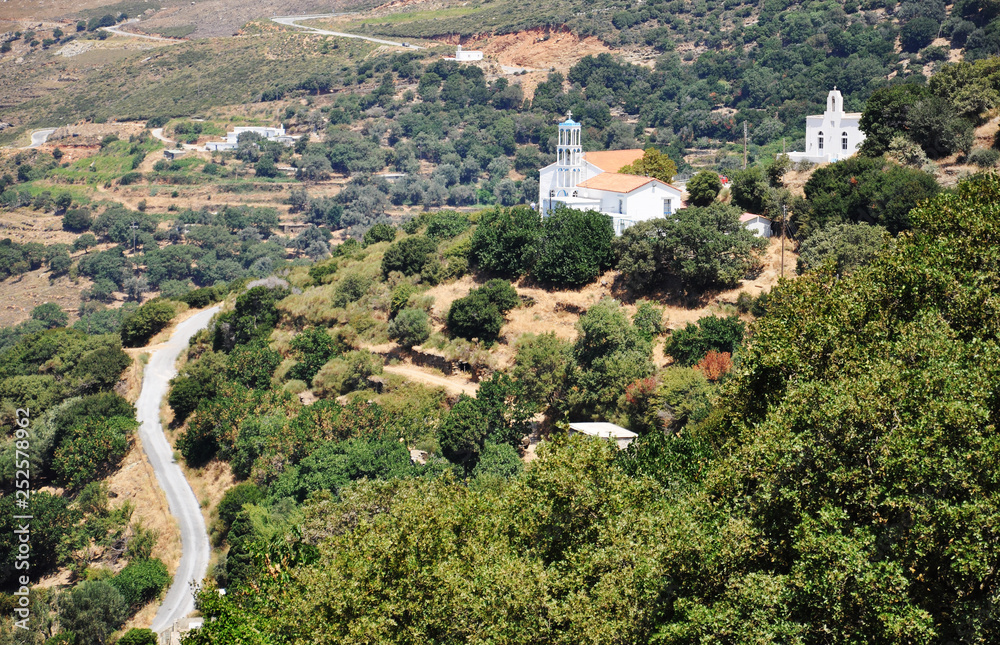 Greek Church in Arnas on Greek Island Andros