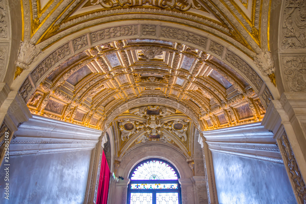 Interior of the Doge's palace in Venice, Italy