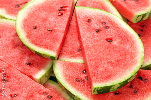 slices of watermelon as textured background