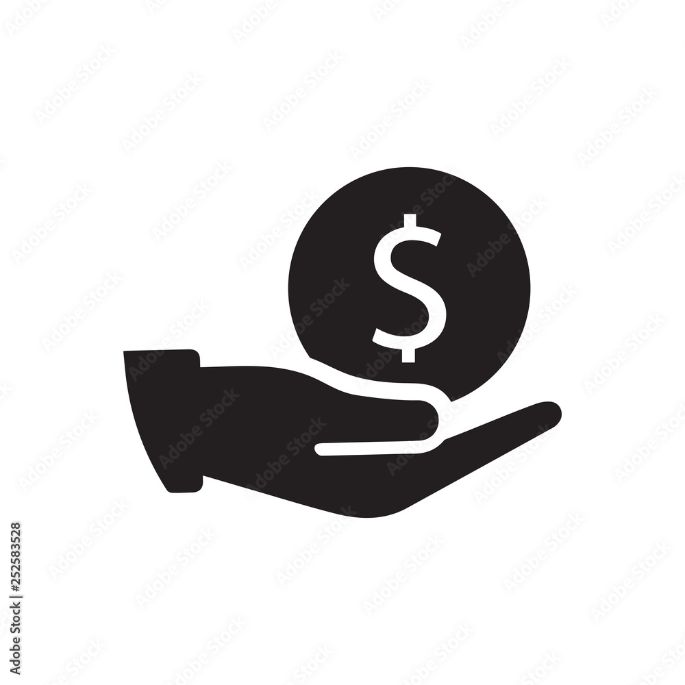 Donation giving icon Donation giving icon