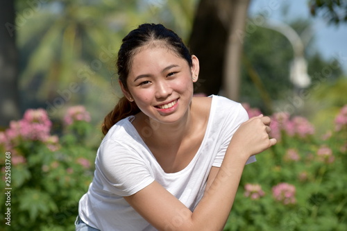 Attractive Filipina Female And Happiness