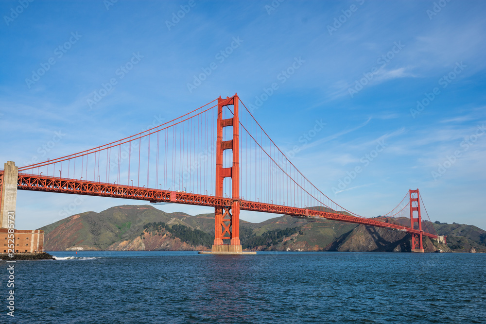 Golden Gate Bridge - the most internationally recognized symbols of San Francisco, California and the United States