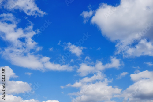 Fototapeta Naklejka Na Ścianę i Meble -  Blue sky with clouds abstract nature background