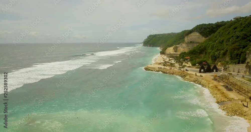 beautiful beach aerial view at 4 to video, tourists relax on the beach beautiful beach aerial view at 4 to video, tourists relax on the beach
