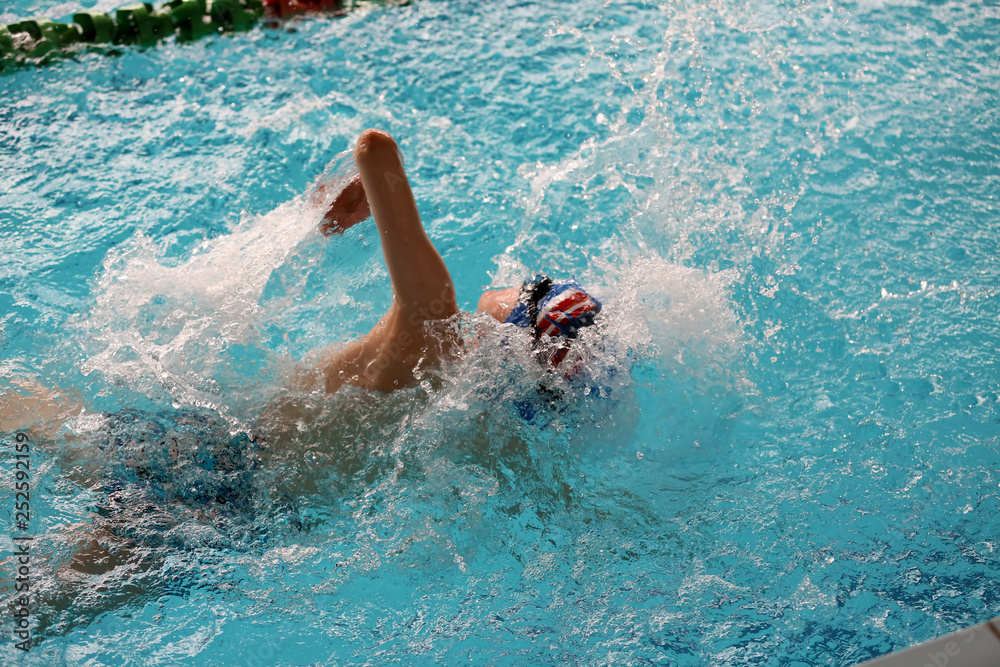 School swimming competition for school students