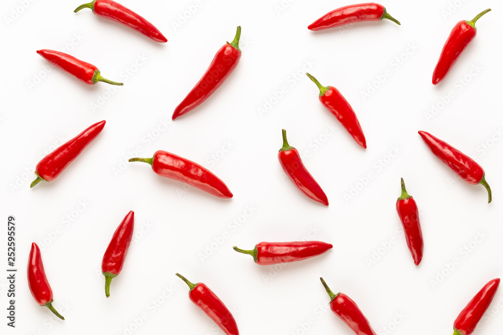 Chili or chilli cayenne pepper isolated on white background cutout. Chili or chilli cayenne pepper isolated on white background cutout.