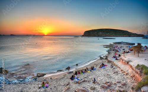 Ibiza - Sunset on the Cala Comte