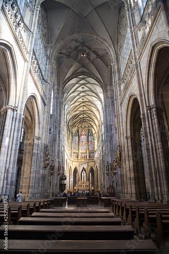 The Metropolitan Cathedral of Saints Vitus  Wenceslaus and Adalbert in Prague