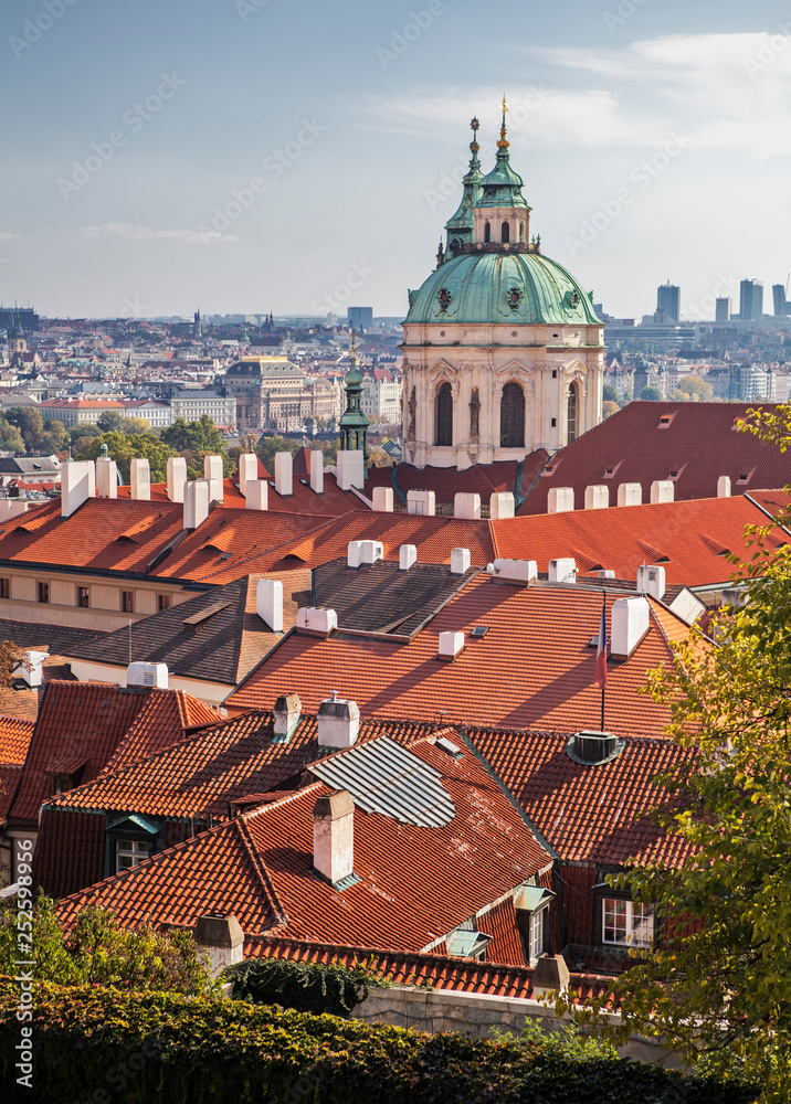 view of Prague from the Hradcany Hill, Czech Republic view of Prague from the Hradcany Hill, Czech Republic