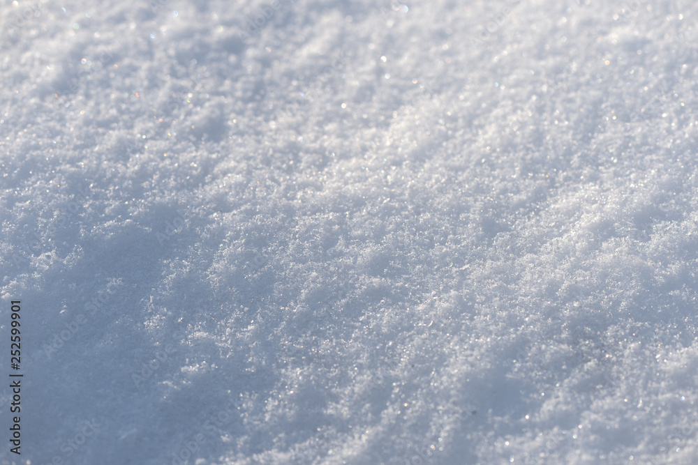 The texture of the snow close up. WInter background The texture of the snow close up. WInter background