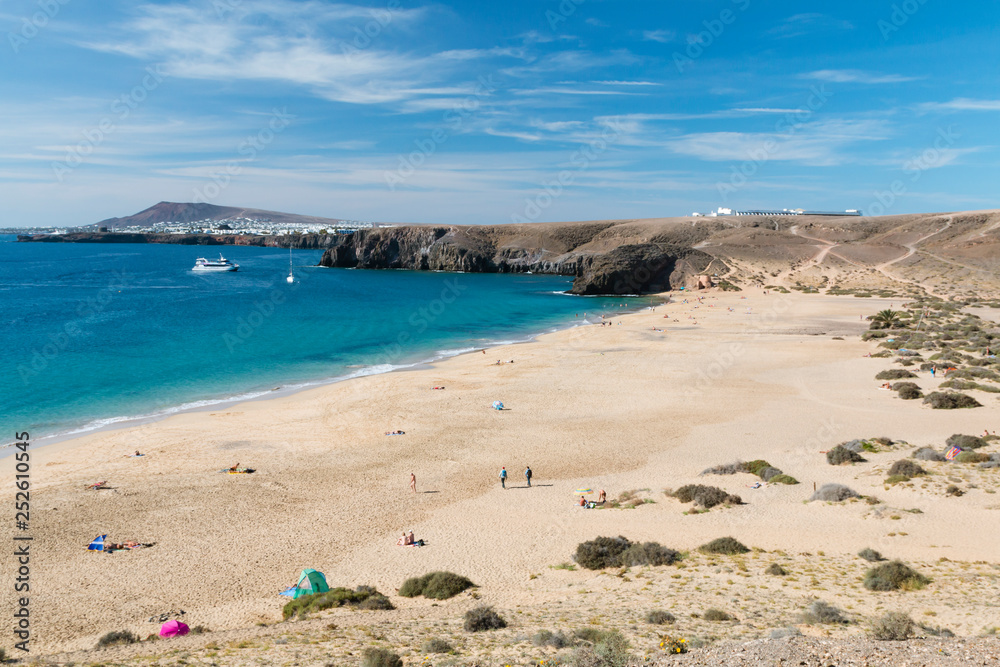 Playa Mujeres in Lanzarote, Spain