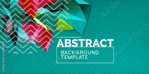 Triangular low poly background design