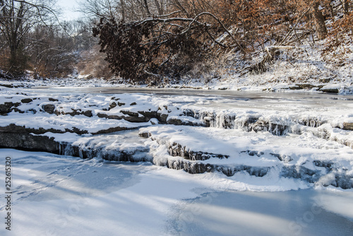 The creek after a snowfall
