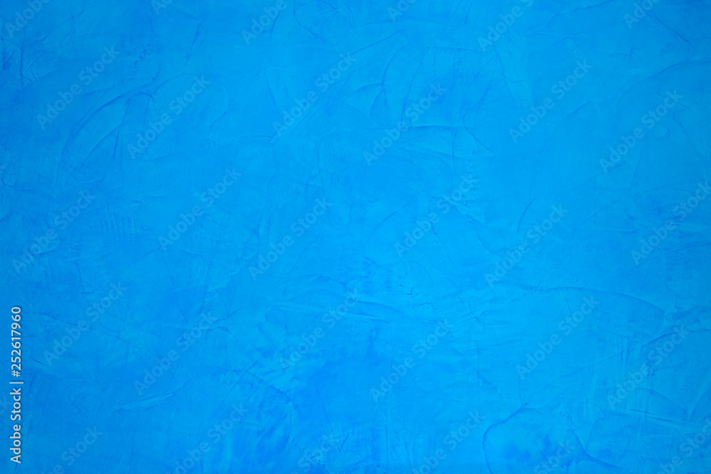 Blue structural plaster on the wall Blue structural plaster on the wall