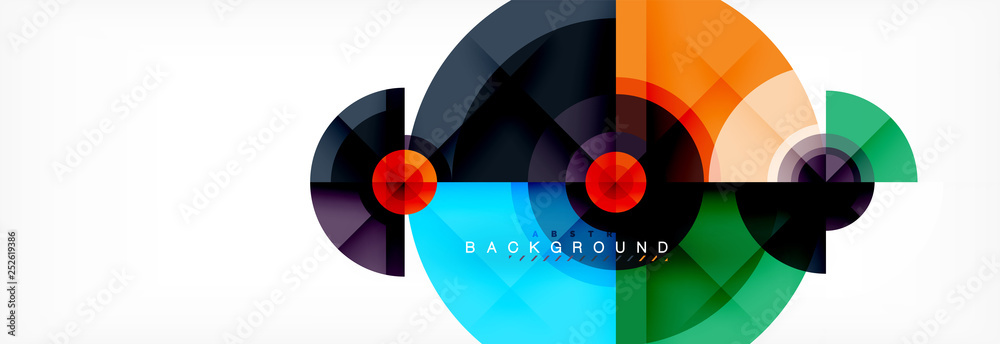 Geometric circle abstract background, creative geometric wallpaper. Geometric circle abstract background, creative geometric wallpaper.