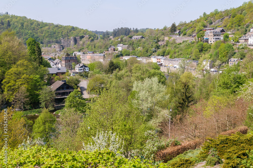 View of the town La Roche-en-Ardenne in Belgium