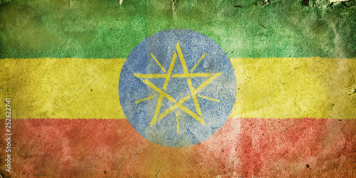 Quadro em tela Flag of Ethiopia