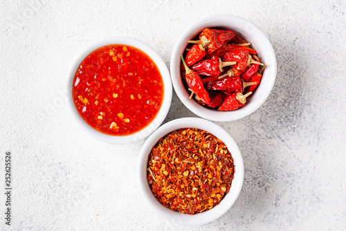 Chili sauce with dried peppers