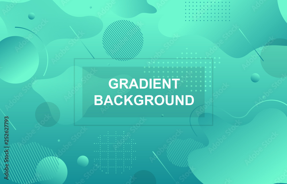 Colorful Gradient Fluid Liquid Geometric Dynamic Shape Background