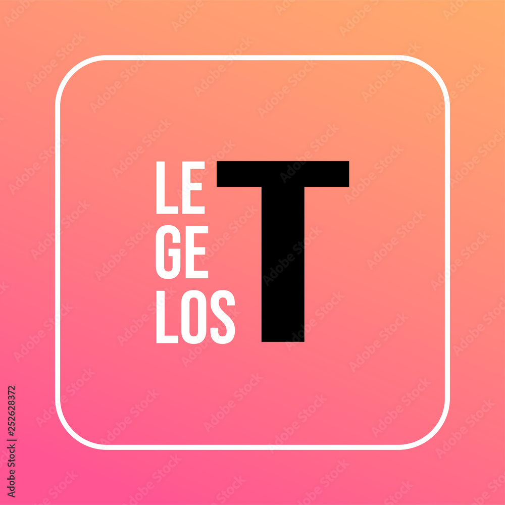 Fototapeta premium let's get lost. Life quote with modern background vector