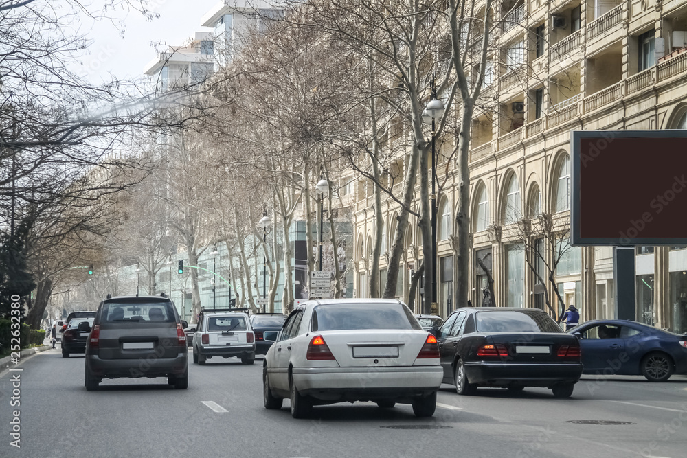 busy streets of Baku