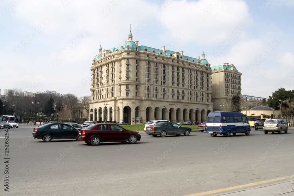 Obraz premium busy streets of Baku