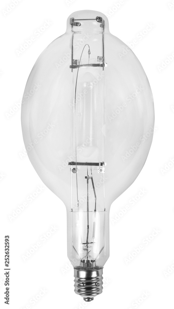 Economical light lamp isolated on white Economical light lamp isolated on white