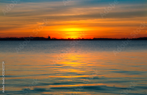 Sonnenuntergang über Greifswald
