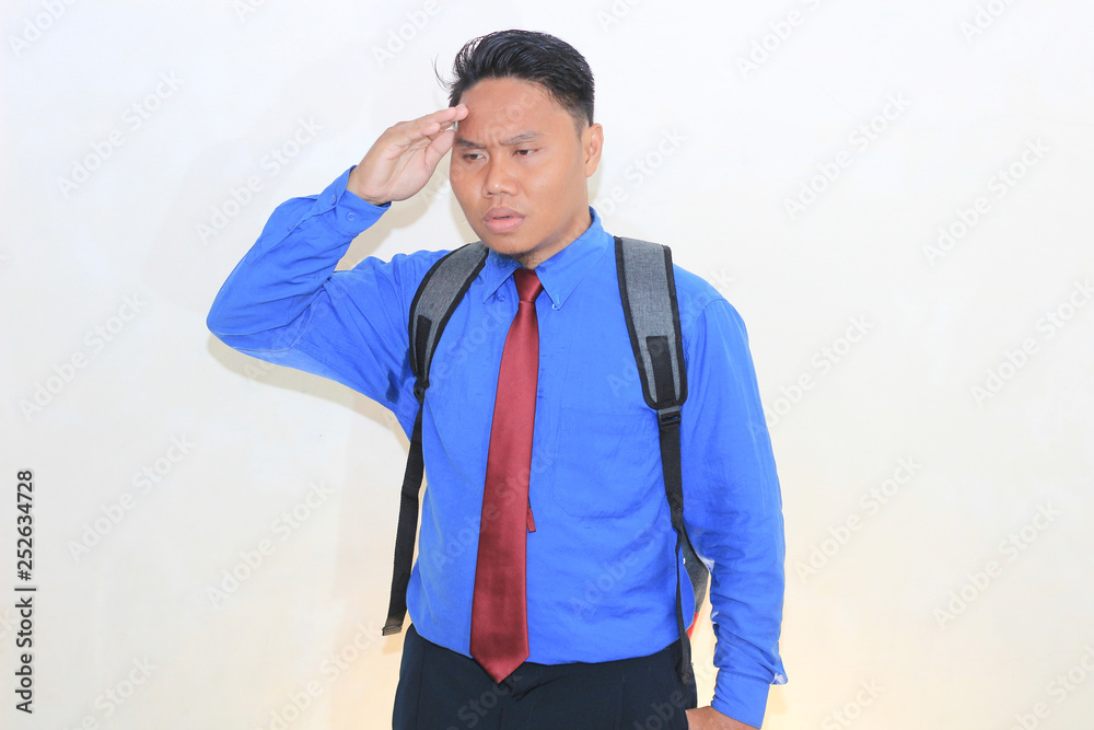 portrait of handsome men with various facial and hand expressions, the concept of strong work portrait of handsome men with various facial and hand expressions, the concept of strong work