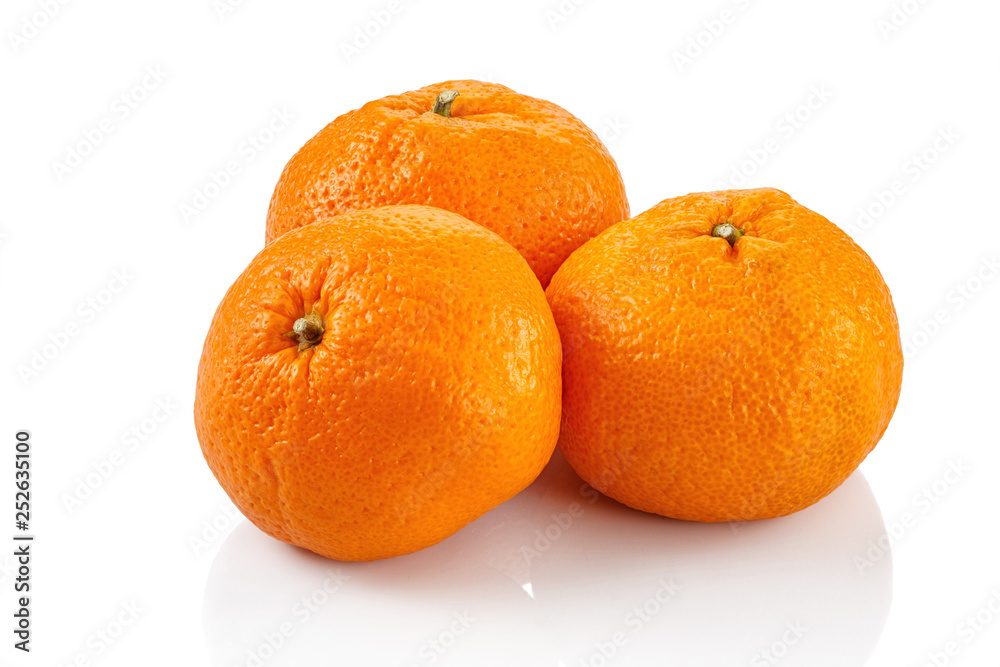 Tangerines on a white background isolated Tangerines on a white background isolated