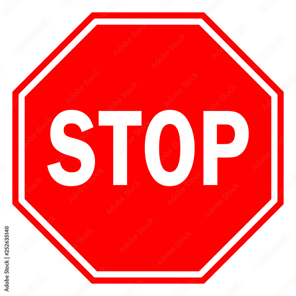 Stop sign - obrazy, fototapety, plakaty 