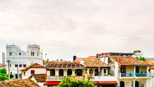 Cityscape of colonial old town of Galle, Sri Lanka